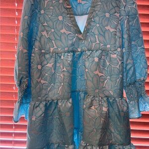 Pomander Place Blue Floral Dress